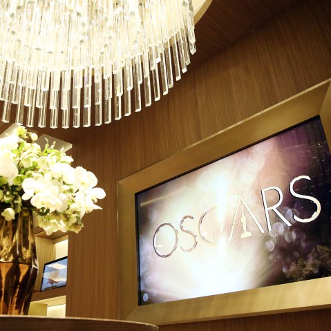 The Greenroom for the 88th Academy Awards designed by Rolex is seen in Los Angeles, Feb. 24, 2016. (Photo by Matt Sayles/Invision/AP)