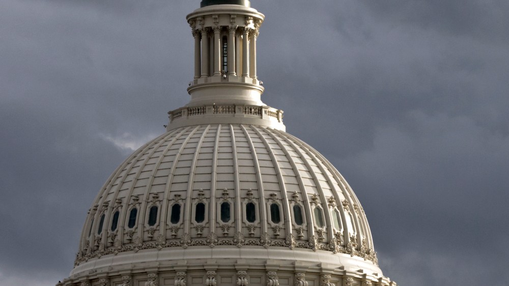 The Capitol is seen at day's end, Saturday, Oct. 20, 2012, in Washington. (AP Photo/J. Scott Applewhite)