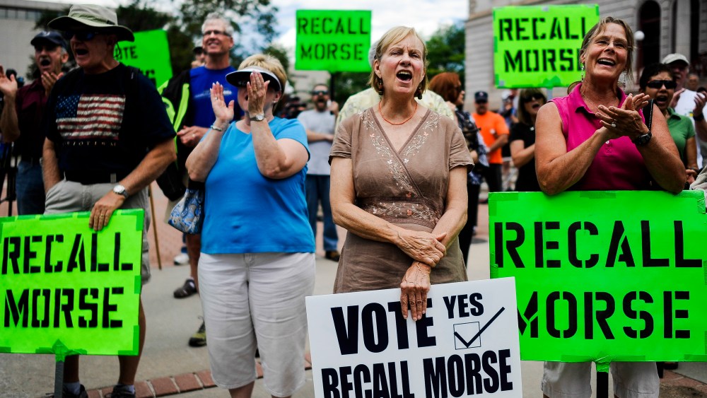 Colorado recall election - Sarah Muller - 09/9/2013