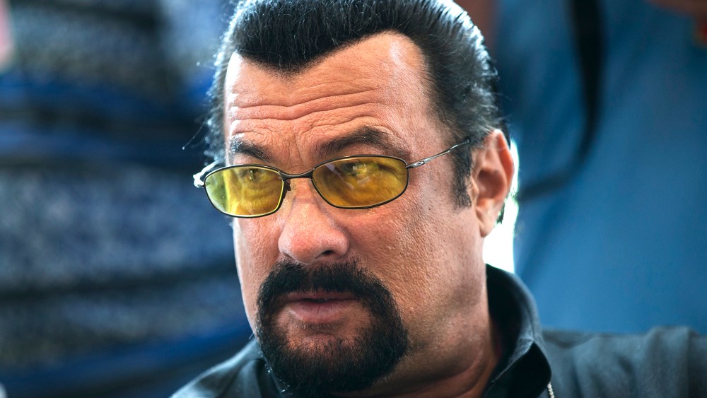 Actor Steven Seagal waits for a news conference in the U.S. embassy in Moscow, Russia, June 2, 2013.