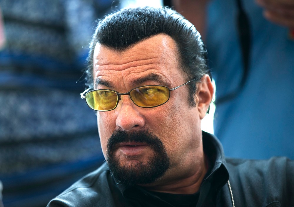 Actor Steven Seagal waits for a news conference in the U.S. embassy in Moscow, Russia, June 2, 2013.