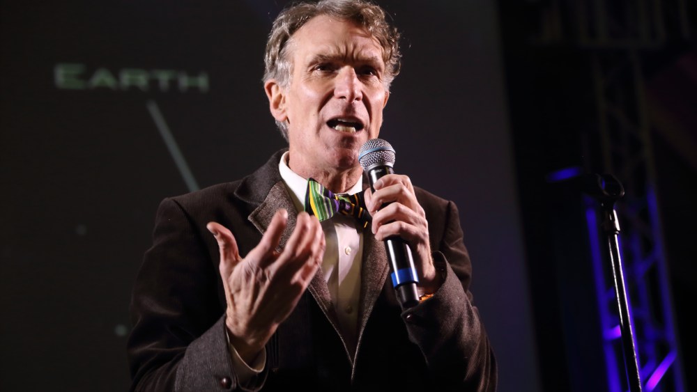 Bill Nye The Science Guy performs at the I F-ing Love Science Channel event during the 2014 SXSW Music, Film + Interactive Festival on March 8, 2014 in Austin, Texas. (John Davisson/Invision/AP)