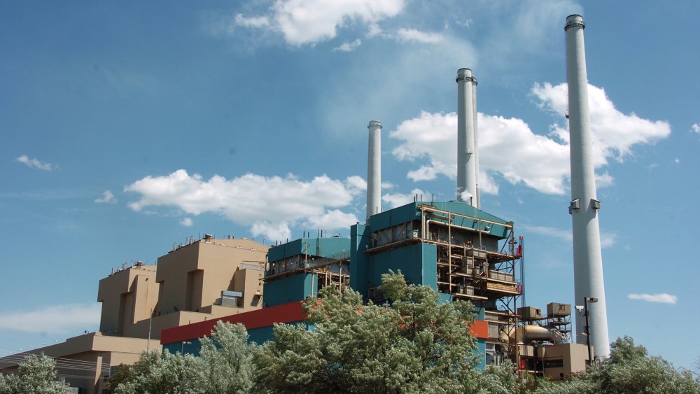 The Colstrip Steam Electric Station, a coal-fired power plant in Colstrip, Montana.