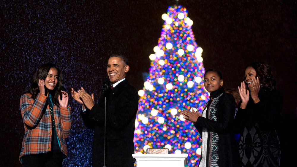 Barack Obama, Michelle Obama, Malia Obama, Sasha Obama