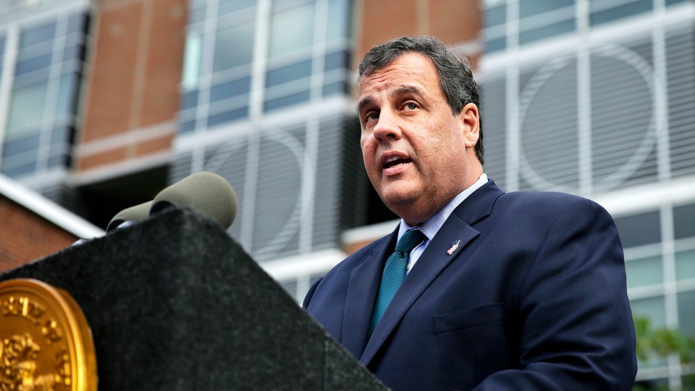 New Jersey Gov. Chris Christie speaks at an event on Oct. 7, 2014, in New Brunswick, N.J. (Photo by Mel Evans/AP)
