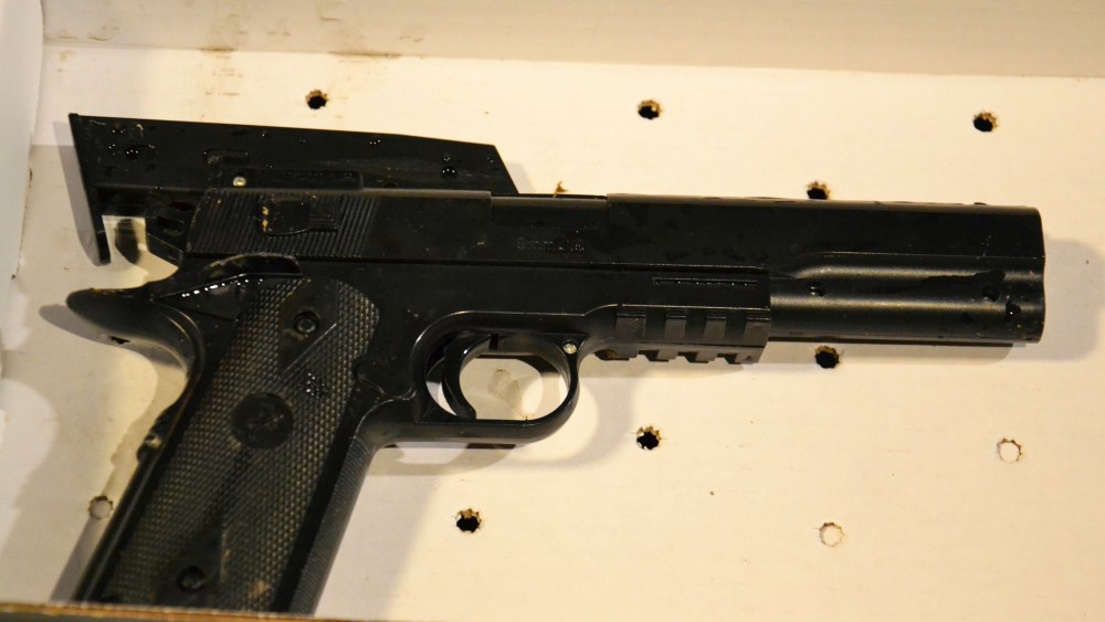 This Saturday, Nov. 22, 2014 photo provided by the Cleveland Police Department shows a gun taken from a 12-year old who was fatally shot by Cleveland police. (Cleveland Police Department/AP)