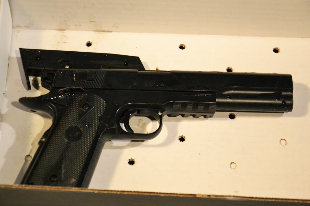 This Saturday, Nov. 22, 2014 photo provided by the Cleveland Police Department shows a gun taken from a 12-year old who was fatally shot by Cleveland police. (Cleveland Police Department/AP)