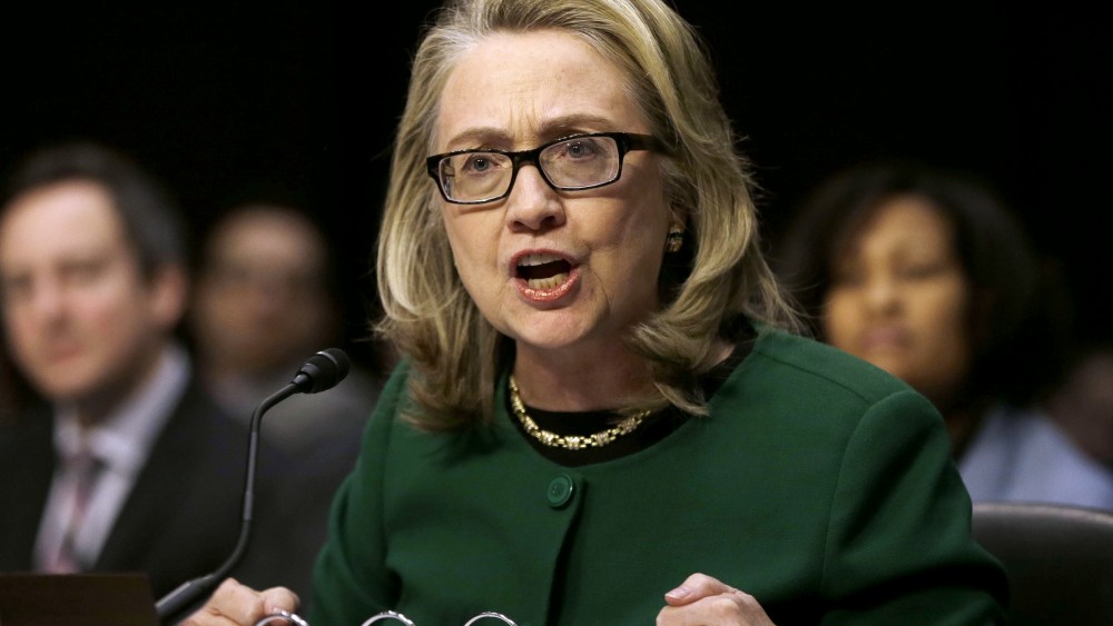 Secretary of State Hillary Rodham testifies on Capitol Hill in Washington, Wednesday, Jan. 23, 2013, before the Senate Foreign Relations Committee hearing on the deadly September attack on the U.S. diplomatic mission in Benghazi, Libya, that killed...