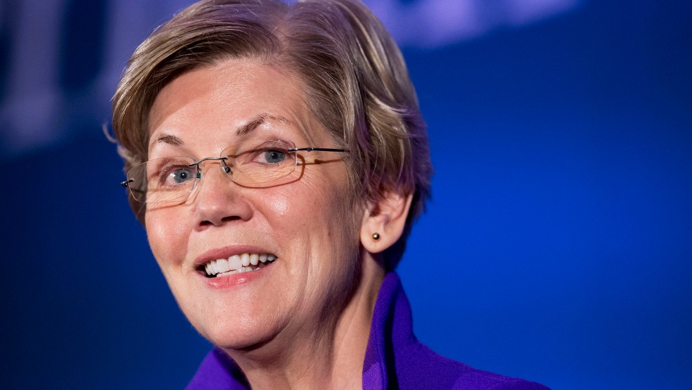 In this Nov. 19, 2014 file photo, Sen. Elizabeth Warren, D-Mass. speaks in Washington, D.C. (Photo by Manuel Balce Ceneta/AP)