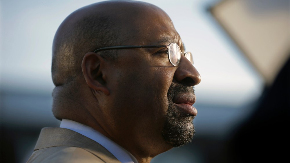 Philadelphia Mayor Michael Nutter listens to a question on May 14, 2015, in Philadelphia, Pa. (Photo by Mel Evans/AP)
