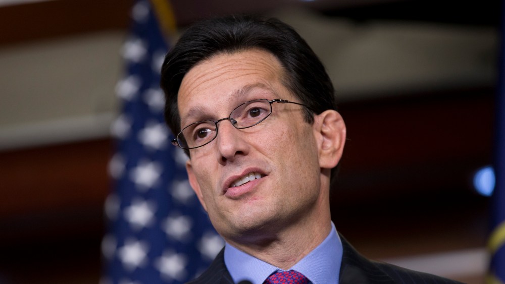 House Majority Leader Eric Cantor, R-Va., speaks at a news conference in Washington, Friday, Dec. 21, 2012. (AP Photo/J. Scott Applewhite)