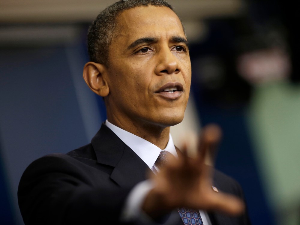 President Barack Obama speaks about the the budget and the partial government shutdown, Tuesday, Oct. 8, 2013.