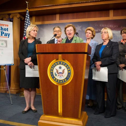 Barbara Boxer, Amy Klobuchar, Patty Murray, Barbara Mikulski, Kirsten Gillibrand, Debbie Stabenow