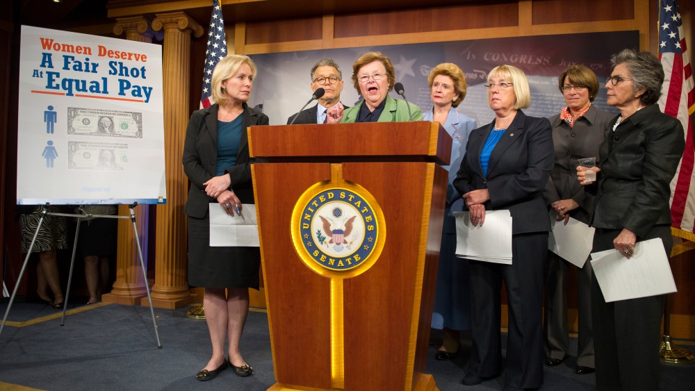 Barbara Boxer, Amy Klobuchar, Patty Murray, Barbara Mikulski, Kirsten Gillibrand, Debbie Stabenow