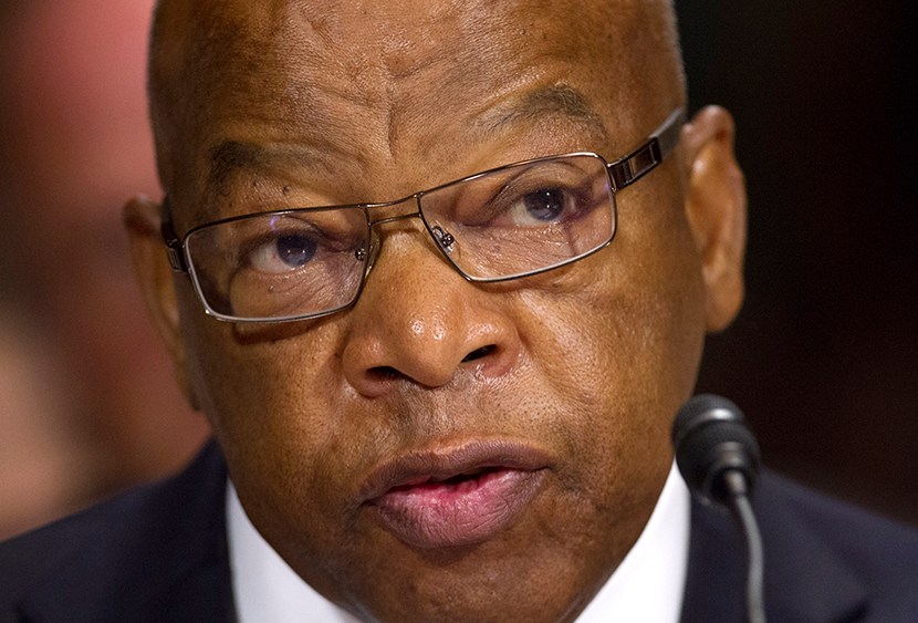Rep. John Lewis, D-Ga., testifies at a Senate Judiciary Committee hearing on the Voting Rights Act on Capitol Hill in Washington, on Wednesday, July 17, 2013. (Photo by Jacquelyn Martin/AP)