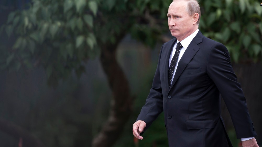 Russian President Vladimir Putin arrives at an event in Moscow, Russia, June 22, 2014.