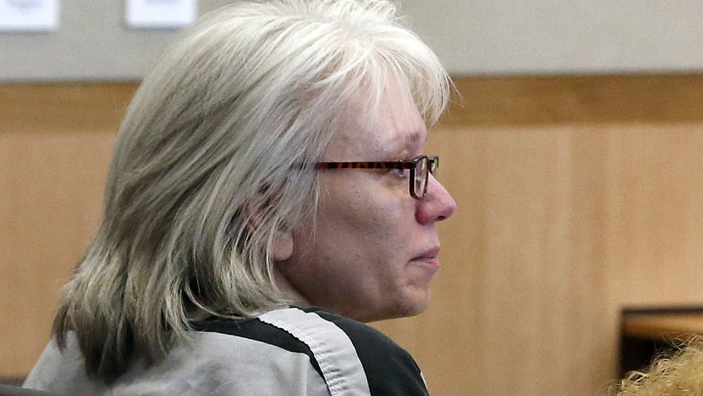 Debra Jean Milke listens to a judge during a hearing at Maricopa County Superior Court in Phoenix in 2013.