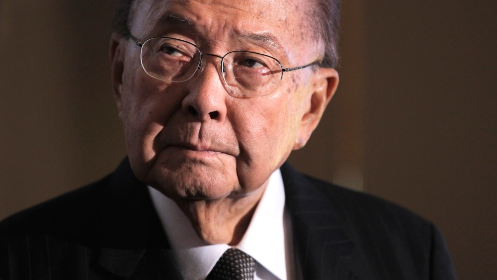 In this Sept. 19, 2011 file photo, Sen. Daniel Inouye, D-Hawaii attends a ceremony on Capitol Hill in Washington, D.C. (Photo by J. Scott Applewhite/AP)