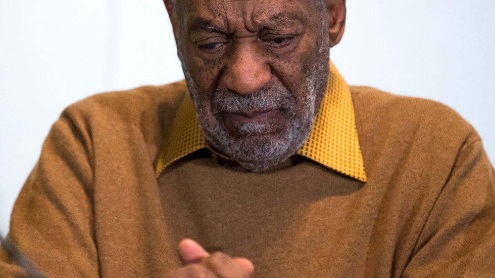 In this photo taken Nov. 6, 2014, entertainer Bill Cosby pauses during a news conference in Washington, D.C. (Photo by Evan Vucci/AP)
