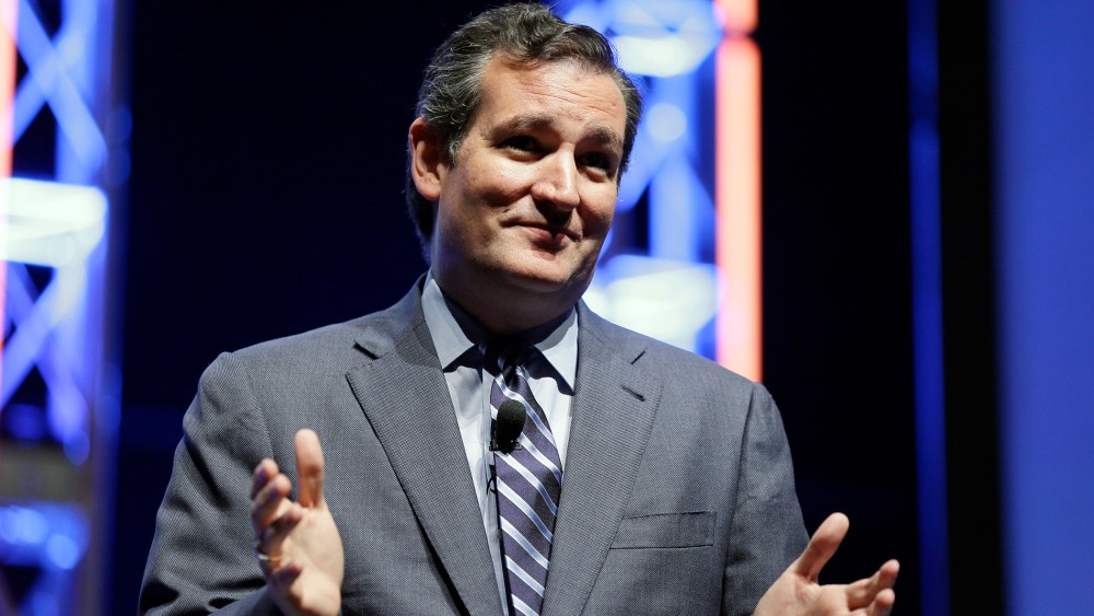 U.S. Sen. Ted Cruz, R-Texas, speaks during The Family Leadership Summit, Aug. 9, 2014, in Ames, Iowa.