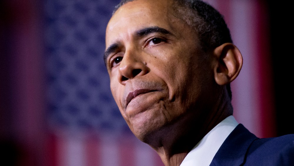 President Barack Obama speaks at an event on Jan. 9, 2015, at Pellissippi State Community College in Knoxville, Tenn. (Photo by Carolyn Kaster/AP)