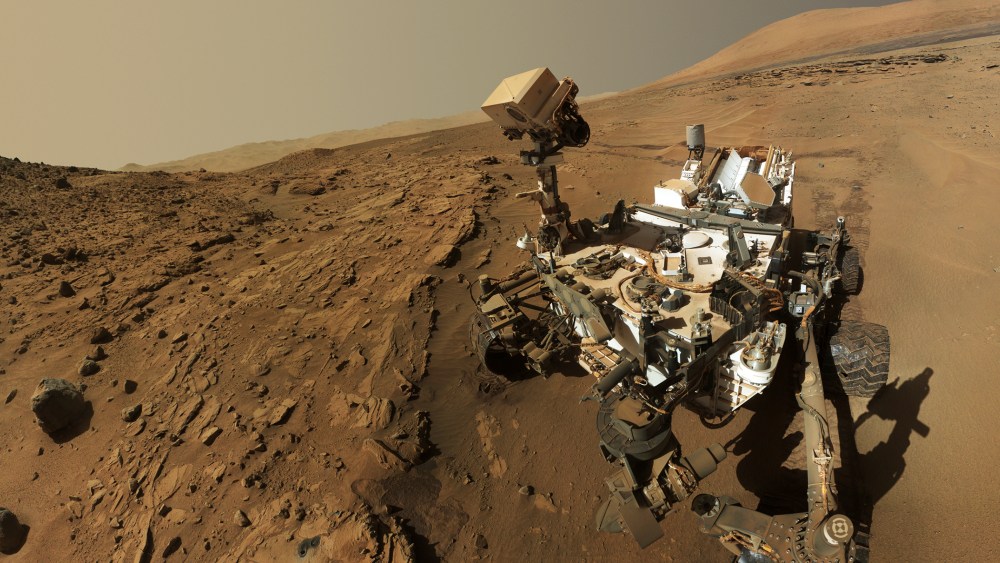 NASA's Curiosity Mars rover is seen on Mars, June 23, 2014.