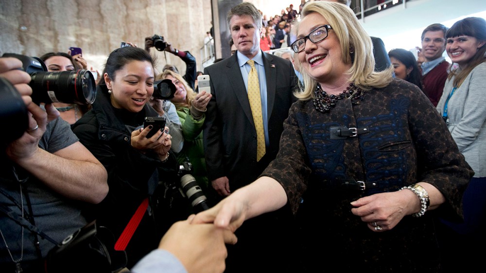 Former Secretary of State Hillary Rodham Clinton.