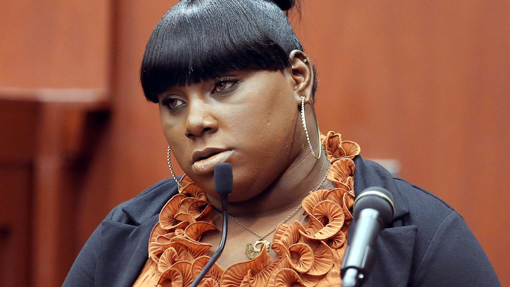 Witness Rachel Jeantel giving testimony during George Zimmerman's trial on June 27, 2013 in Sanford, Fla. (Photo by Jacob Langston/Orlando Sentinel/AP/Pool)
