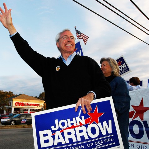Rep. John Barrow campaigns in Augusta, Ga., Nov. 6, 2012.