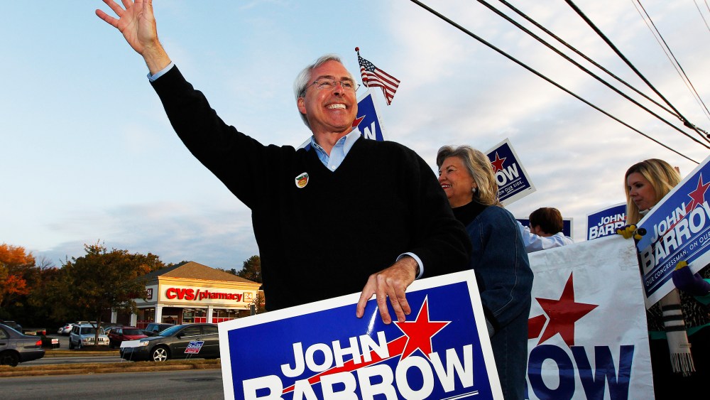Rep. John Barrow campaigns in Augusta, Ga., Nov. 6, 2012.