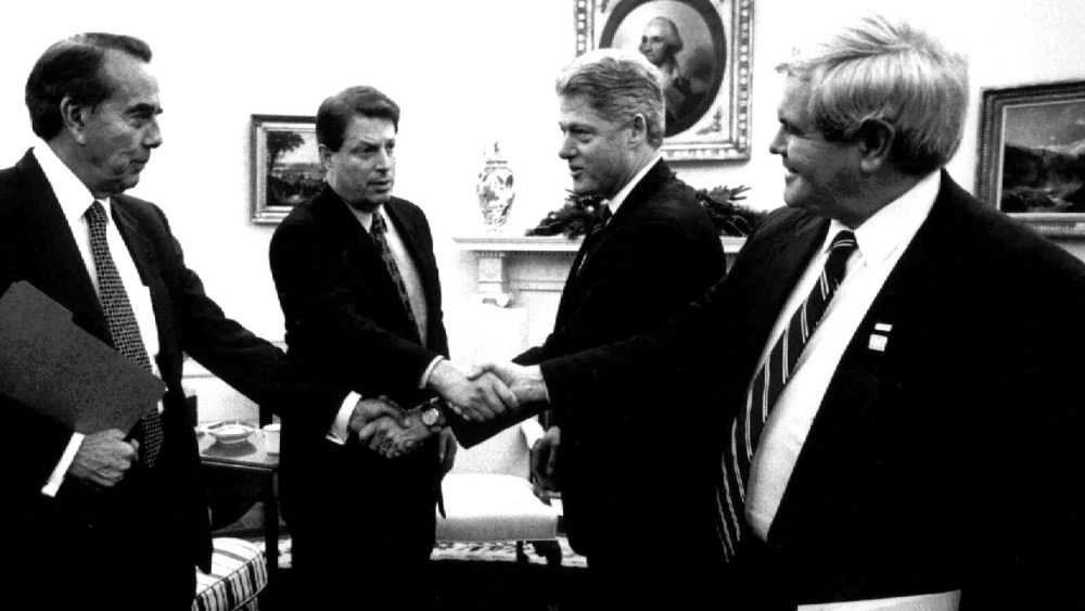 Clinton, Gore, Gingrich, Dole, 1995 shutdown