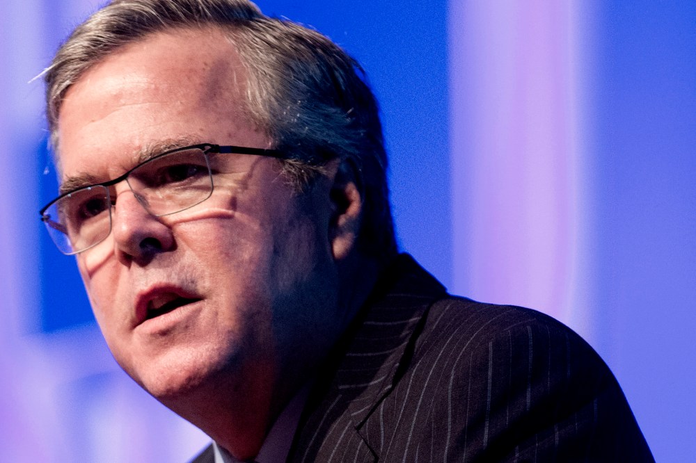 Florida Gov. Jeb Bush speaks in Hollywood, Fla. on Jan. 29, 2014. (Photo by Wilfredo Lee/AP)
