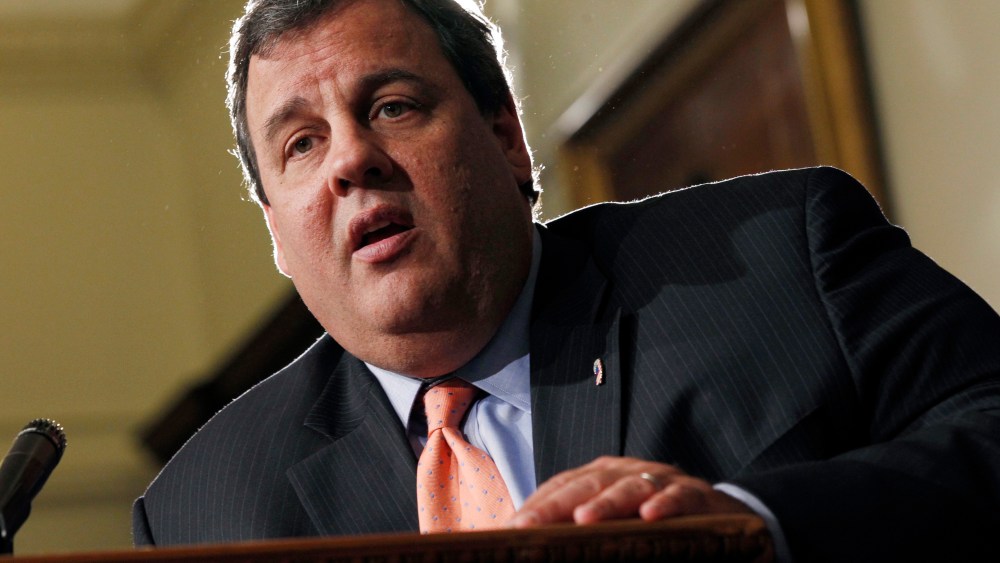 Don't let the halo being put above New Jersey governor Chris Christie fool you, argued host Melissa Harris-Perry Saturday in her open letter. (AP Photo/Mel Evans, File)