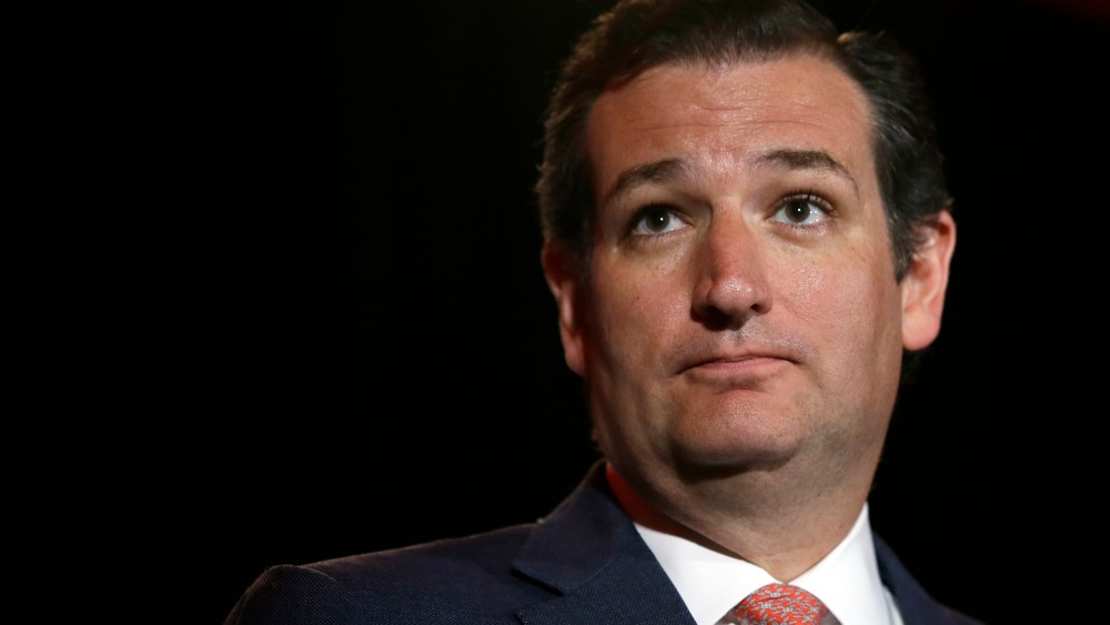 U.S. Sen. Ted Cruz pauses as he addresses attendees at the 2014 Red State Gathering on Aug. 8, 2014, in Fort Worth, Texas. (Tony Gutierrez/AP)