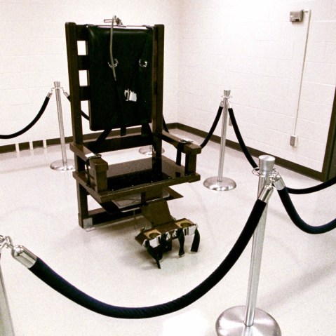 The electric chair in Riverbend Maximum Security Institution in Nashville.