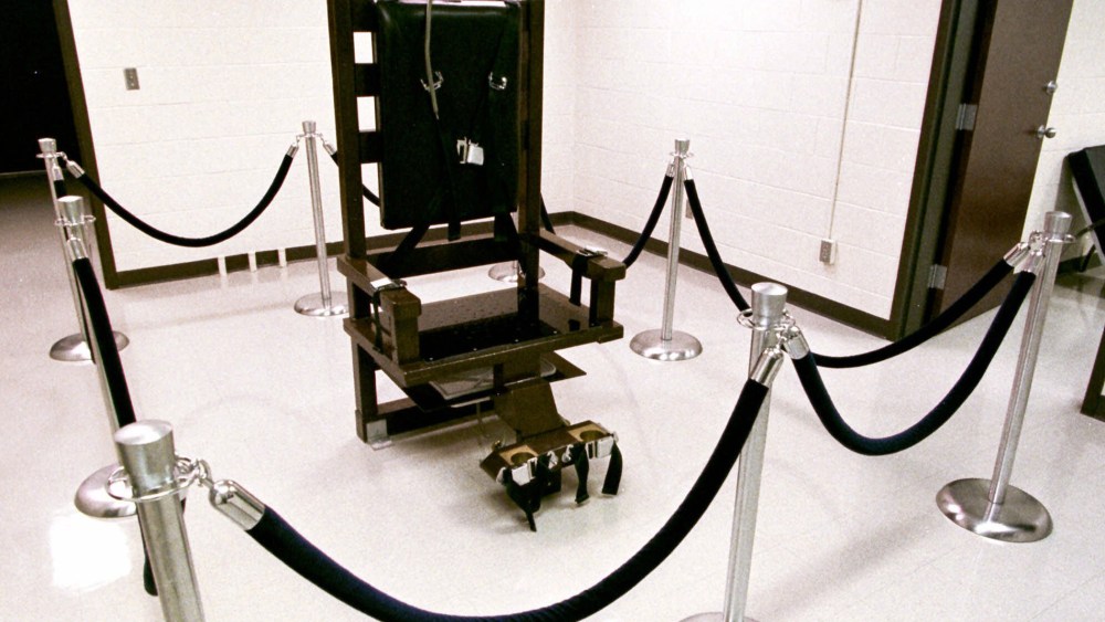 The electric chair in Riverbend Maximum Security Institution in Nashville.