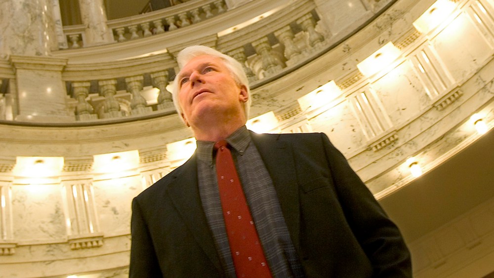 Former Boise Minister Bryan Fisher stands inside the Idaho Statehouse rotunda in downtown Boise, Idaho on Thursday, Feb. 15, 2007.