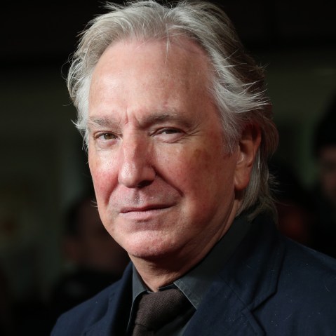 British actor Alan Rickman arrives on the red carpet for the UK Premiere of ,The Invisible Woman, at the Odeon Kensington in west London, Jan. 27, 2014. (Photo by Joel Ryan/Invision/AP)