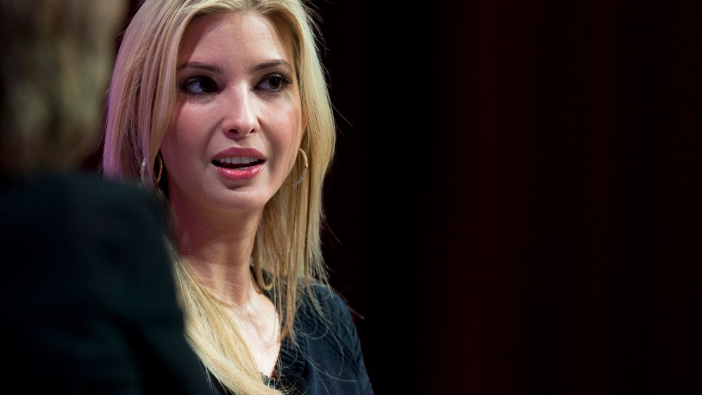 Ivanka Trump speaks at the Fortune Most Powerful Women Summit at the Mandarin Oriental hotel in Washington on Oct. 14, 2015. (Photo by Carolyn Kaster/AP)