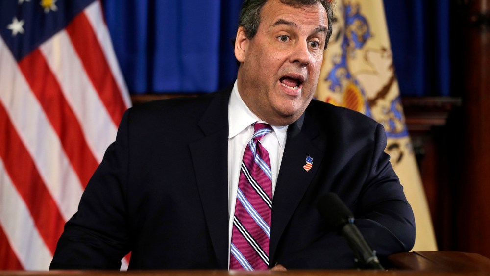 N.J. Gov. Chris Christie in Trenton, N.J. on Feb. 29, 2016. (Photo by Mel Evans/AP)