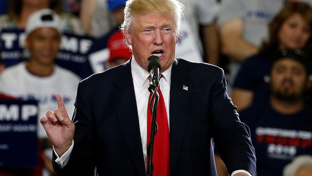 Republican presidential candidate Donald Trump speaks in Albuquerque, N.M., May 24, 2016. (Photo by Brennan Linsley/AP)