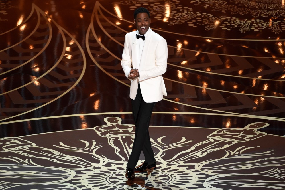 Host Chris Rock speaks at the Oscars on Sunday, Feb. 28, 2016, at the Dolby Theatre in Los Angeles, Calif. (Photo by Chris Pizzello/Invision/AP)