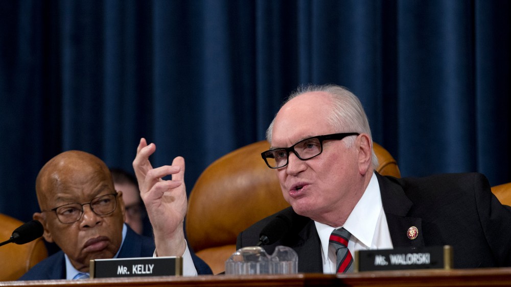 House Ways & Means Committee Oversight Subcommittee Ranking Member Mike Kelly, R-Pa., speaks during a hearing on proposals to compel presidents and presidential candidates to make public years of their tax returns on Capitol Hill, Thursday, Feb. 7, 2019,