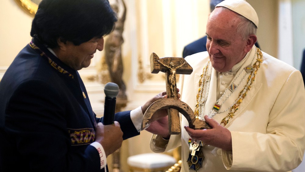 Pope Francis, Evo Morales