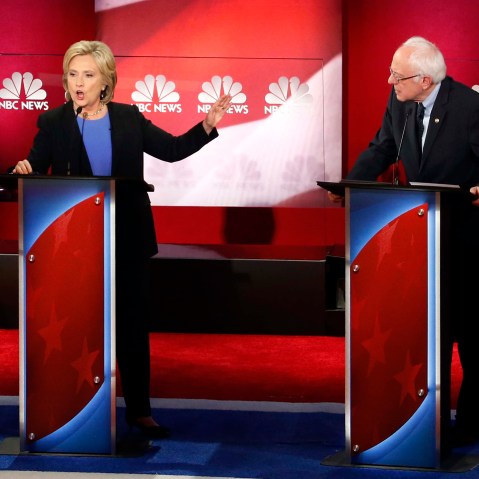 Hillary Clinton and Bernie Sanders
