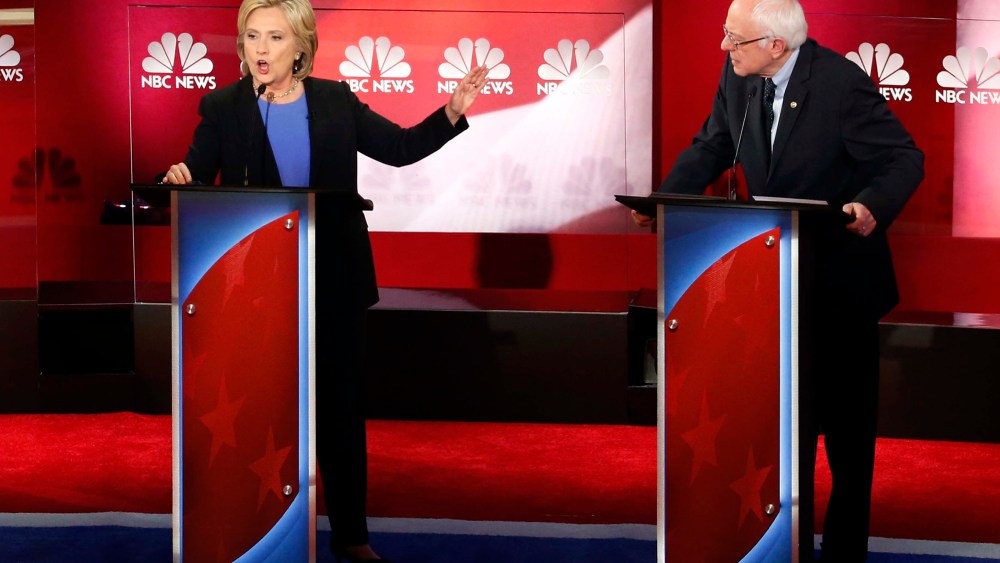 Hillary Clinton and Bernie Sanders