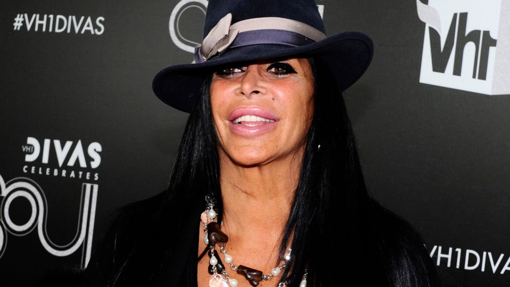 In this Dec. 18, 2011, file photo, Angela Raiola, better known as Big Ang, arrives at "Vh1 Divas Celebrates Soul" in New York. (Photo by Charles Sykes/AP)