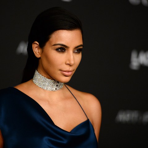 Kim Kardashian arrives at the LACMA Art + Film Gala at LACMA on Nov. 1, 2014, in Los Angeles. (Photo by Jordan Strauss/Invision/AP)
