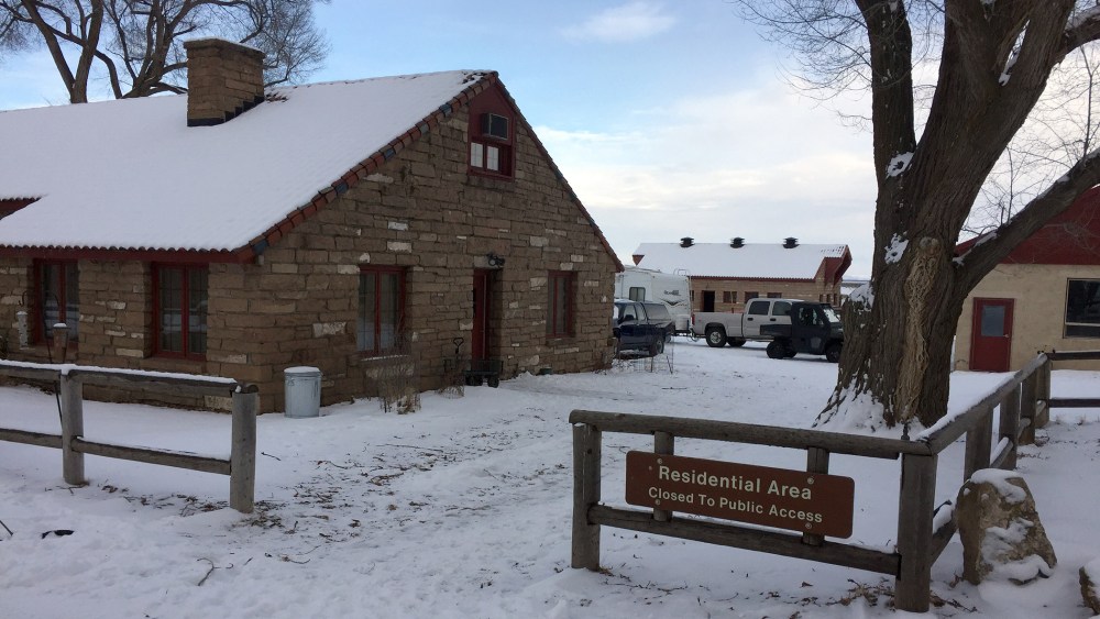Buildings at the Malheur National Wildlife Refuge are seen near Burns, Ore., Jan. 3, 2016. (Photo by Rebecca Boone/AP)