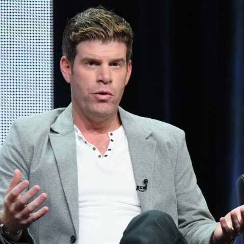 Stephen Rannazzisi participates in "The League" panel at the FX Summer TCA Tour at the Beverly Hilton Hotel on Friday, Aug. 7, 2015, in Beverly Hills, Calif. (Photo by Richard Shotwell/Invision/AP)